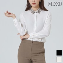 미쏘 레오파드 카라 블라우스 MIWBL9816A