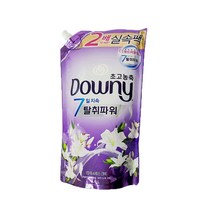 [트윈스몰] 다우니 초고농축 7일지속 탈취파워 섬유유연제 1.6L(화이트티와릴리) 일반/드럼겸용, 2개
