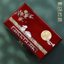 자개함 보석 상자 외국인선물 고급 목걸이 반지 보관함 예물함, A