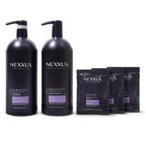 Nexxus Keraphix 샴푸 및 컨디셔너 헤어 트리트먼트 마스크 3개 리페어 시스템 (5팩) 손상된 958.2g(33.8온스) 2개입 42.5g(1.5온스) 3개입