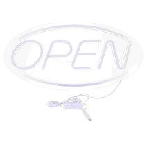 오픈 사인 네온 라이트바 Ledwall 레스토랑 조명 비즈니스 사무실 도어 태그 걸이형 카페 전면 장식 대형, 45X22X1.5CM, 01 Pink Blue