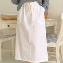 [바보사랑] 여성 여름 리더스 양포켓 뒷트임 롱스커트