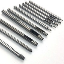 갈색가죽 가죽공예 원형 펀치 사이즈별 0.8 1.0 1.5 2.0 2.5 3.0 3.5 4.0 6.0 8.0, 1개, 1.0mm