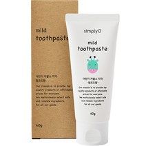 심플리오 마일드 어린이 치약 청포도 60g 유기농 저불소치약, 1개