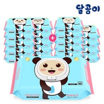 달곰이 달곰이 저자극 아기물티슈 데일리 캡형 80매 20팩, 데일리 캡형 20팩