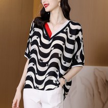 MOSAIRATION여성 찰랑 반팔 베이직셔츠 남방