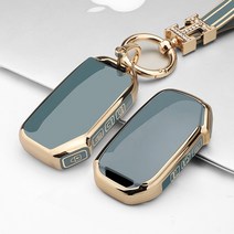 키에티 기아 신형 더뉴 레이 페이스리프트 4버튼 키케이스 + H큐빅 키체인, 그레이