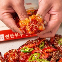 레드꽃게 연안부두 국내산 간장게장 양념게장 암꽃게 1kg 3마리, 국내산양념게장700g