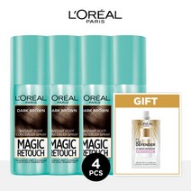 (현대Hmall) H몰기획 로레알파리 매직 리터치 4개 (색상선택)+디펜더 브라이트클리어 5.5ml, 블랙*4개, 블랙*4개