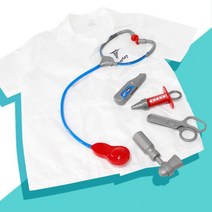 어린이집 역할영역 놀이 의사가운 장난감세트 정서교육 외과 유치원 치과