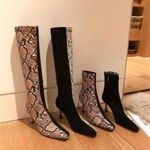 여자 연예인 화려한 파이톤 하이힐 cm힐 뱀피 패턴 구두 펜트하우스 LA-000009079