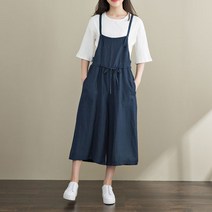 마더라이크 빅사이즈 여성의류 린넨멜빵바지 2797 점프수트 여름옷