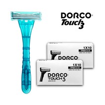 도루코 Touch3 일회용 3중날 면도기, 1개입, 20개