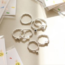 은볼 비즈반지 만들기 시즌2 DIY 14종 [925 실버 볼 자개 클로버 돌고래 나비 하트 우정 링 반지 키트], 02. 실버볼 자개 2mm