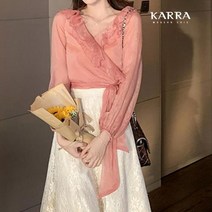 [카라] KARRA 플라밍고러플블라우스_KB3SBL012C