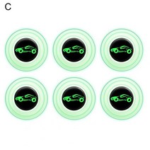 방음재 자동차 자동차 도어 업소버 쿠션 가스켓 장식 스티커 입자 전면 및 충격 흡수 트럭 부품 6 개, 03 C