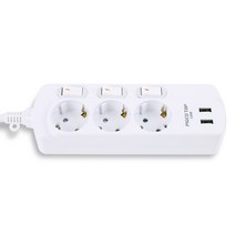 피코탭 2포트 USB 멀티탭 3구 250V 16A, 3m, 1개