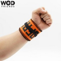와드프렌즈 크로스핏선수용 헬스 강화면 손목보호대 오렌지..., 단품