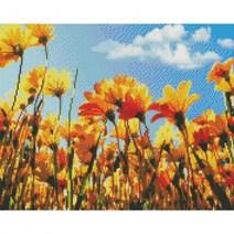 DIY 보석십자수 패브릭형 40X50 코스모스 집순이 집돌이 취미 비즈, 상세페이지 참조