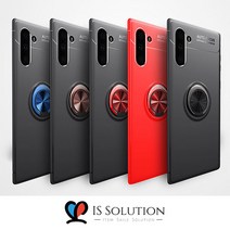 2- 컬러 스마트링 갤럭시노트10 플러스 N971 N976 TPU 범퍼 케이스 마그네틱 360도 회전 TPU 케이스 열방출 패턴 유광