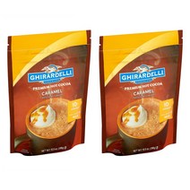 기라델리 핫 초콜릿 파우치 298g 2봉 캬라멜 Ghirardelli Hot Chocolate Pouch Caramel 10.5 Ounce, 1세트