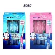 (다드몰) 프리미엄 2080 크리스탈 실키 칫솔 4개입/ 초극세 실크모/2종류 (a5897ea1529), 쿠팡 다드몰 미세모, 쿠팡 다드몰 본상품선택