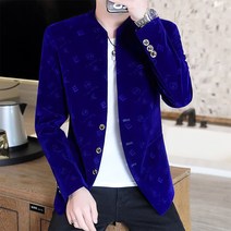 쁘띠 정장 코트 봄가을 스탠딩카라 중산복 남자 트렌드 슬림 리폼 캐쥬얼 양복 상의 청년 건달카리스마 4650934025