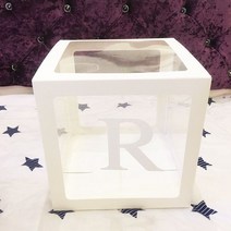 베이비 샤워 장식 상자 풍선 생일 파티 웨딩 소년 소녀, [02] 25cm Box, 31 R_02 25cm Box