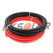 10M롤 4mm 22.5mm2 DC 태양 광 케이블 와이어 태양광 시스템 빨간색과 검은 색 12awg 14awg pv 패널 연장 케이블, [04] 4MM2 Black