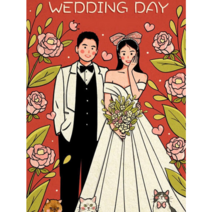 달콤한 결혼 DIY 인물화 색칠하기 사랑 담아 신혼부부 러브웨딩 보면 기분이 좋아지는 피포페인팅 기념일 밸런타인 데이 깜짝선물 신혼집 꾸미기 집콕취미 그림그리기 소품 티레오, 13번사랑유화(액자프레임포함)40*50CM