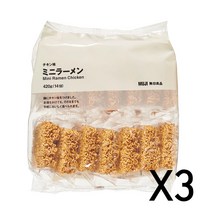 무인양품 치킨라면 14개입 3팩세트 라면과자 일본 무지