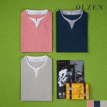 올젠 헨리넥 레이어드 티셔츠 ZOB1TR1303