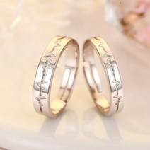 엘스쥬쥬 RC34 Silver 심장 파동 은반지 커플링