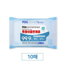 후레쉬클린케어 향균소독티슈(10매) 피톤치드