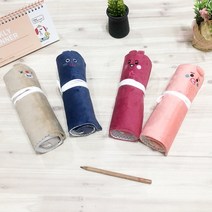 포그니 롤 파우치 봉제필통 천필통 끈필통 캐릭터필통 학용품 신학기 문구 [5% 추가할인], 오렌지