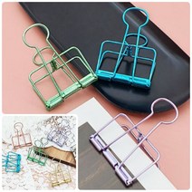 위월천 디자인 클립 대 1P 페이퍼클립 사무용품 서류집게