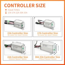 Ebike KT 컨트롤러 및 LCD 디스플레이 허브 모터 전기 자전거 부품 36V 250W-1500W, 01 SM Plug, 04 LCD8H