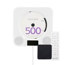 2023년 7월 출시 에듀플레이어 EA500 블루투스 벽걸이 CD/DVD 플레이어 패브릭커버 블루투스인아웃 CD리핑 DVD리핑 HDMI, 블랙