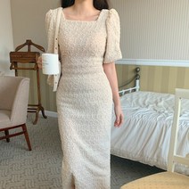 셀렉무드 상견례옷차림 돌잔치원피스 아이보리원피스 미시룩원피스 봄코디룩 러블리로맨틱룩 천상여자 여리 20대 30대 여성 봄원피스 트위드원피스