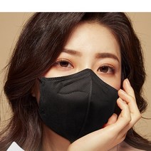 새부리 마스크 KF94 블랙 검정 국산 BLACK MASK 15개, 화이트