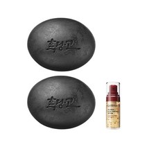 코스메쉐프 흑당고 비누 고체팩 모공청소 세안팩 110g x2 + 동국제약 광채 캡슐세럼 13ml