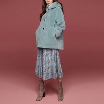 영앤홈쇼핑 울100테디퍼후드인조무스탕 WUCA7G03