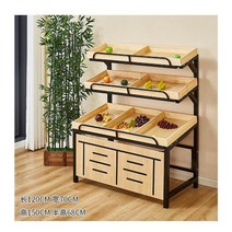 빵진열대 슈퍼 선반 편의점 2단 원목 과자 매장 나무 곤도라 3단 선반, 4