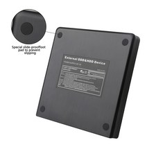 블루레이플레이어 하드 플라스틱 USB2.0 외부 DVD CD-ROM RW 플레이어 광학 드라이브 인클로저 케이스, 한개옵션0