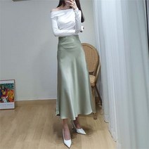 [도도하나] 새틴 머메이드 롱스커트[5컬러]