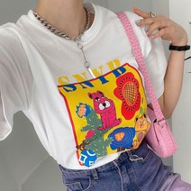 애니멀 전사나염 반팔티