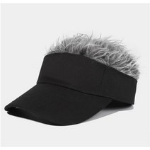 모자가발 일체형 가발 썬캡 남자 헤어스타일 머리숱 보완 찍찍이 모발 캡모자 DD, LD-1128 모발캡모자_그레이