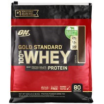 옵티멈 뉴트리션 골드 스탠다드 웨이 프로틴 단백질 초콜릿 맛 Optimum Nutrition Gold Standard 100% Whey Protein Chocolate Vanilla 5.64 lb, 1개