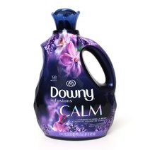 다우니 Downy Infusions Liquid Fabric Softener 인퓨젼 리퀴드 섬유유연제 캄 라벤더 앤 바닐라빈 2.4L, 1세트