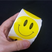 왕빅사이즈(5cm) 옐로우스마일스티커[203] 대용량 500pcs 다꾸스티커 땡큐, 상세페이지 참조, 상세페이지 참조